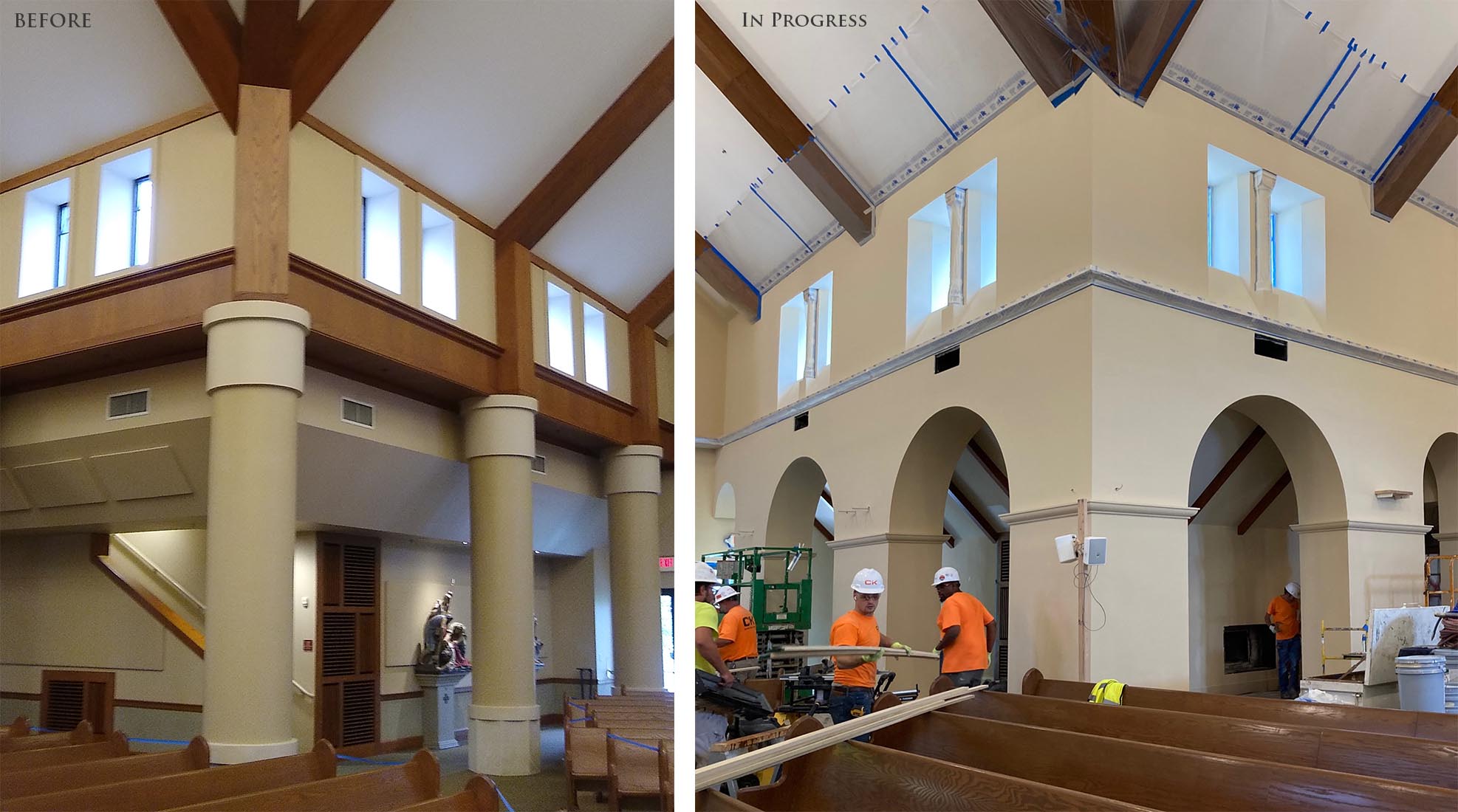 st matthews before and in progress.jpg